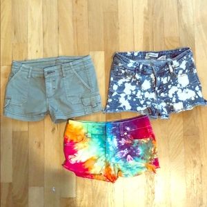 3 pr jean shorts. Liberation,REBELLETTE,& So Nikki